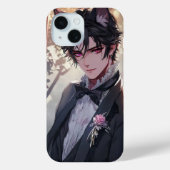 Gothic Fantasy Anime Catboy Case-Mate iPhone Hülle (Rückseite)