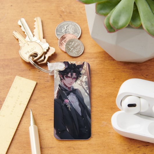 Gothic Fantasy Anime Catboy Schlüsselanhänger (Schreibtisch)