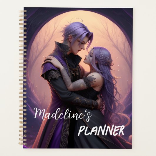 Gothic Fantasy Anime Couple Planer (Vorderseite)