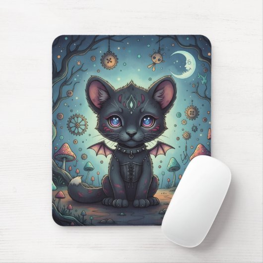 Gothic Fantasy Baby Kit Mousepad (Mit Mouse)