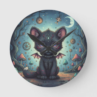 Gothic Fantasy Baby Kit Runde Wanduhr