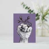 Gothic Fantasy Creepy Hexe Postkarte (Stehend Vorderseite)
