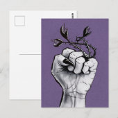 Gothic Fantasy Creepy Hexe Postkarte (Vorne/Hinten)