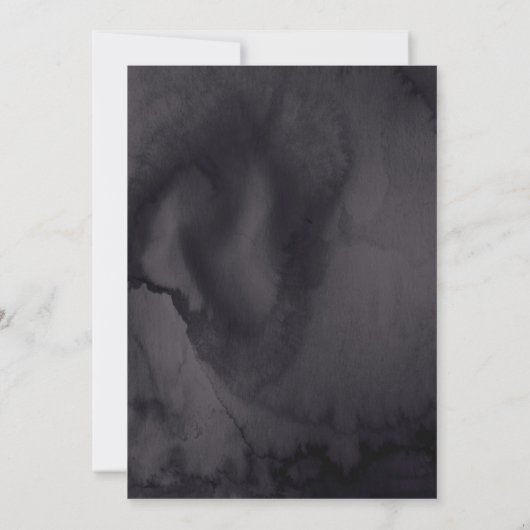 Gothic Fantasy Dark Lila Candelabra Handfasting Einladung (Rückseite)