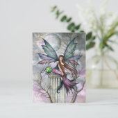 Gothic Fantasy Feen Kunst Postkarte (Stehend Vorderseite)