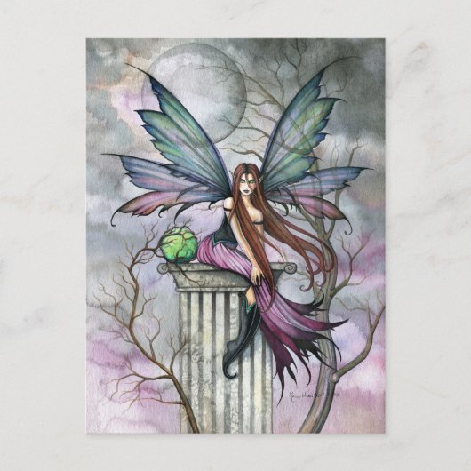 Gothic Fantasy Feen Kunst Postkarte (Vorderseite)