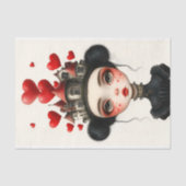 Gothic Fantasy Girl, Houses & Hearts AX2 Decoupage Seidenpapier (Vorderseite)