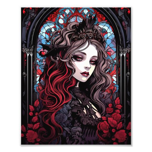 Gothic Fantasy Gothic Girl Darkness Fotodruck (Vorne)
