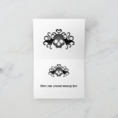 Gothic fantasy skull Thank you Dankeskarte (Innenseite)