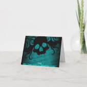 Gothic fantasy skull Thank you Dankeskarte (Rückseite)