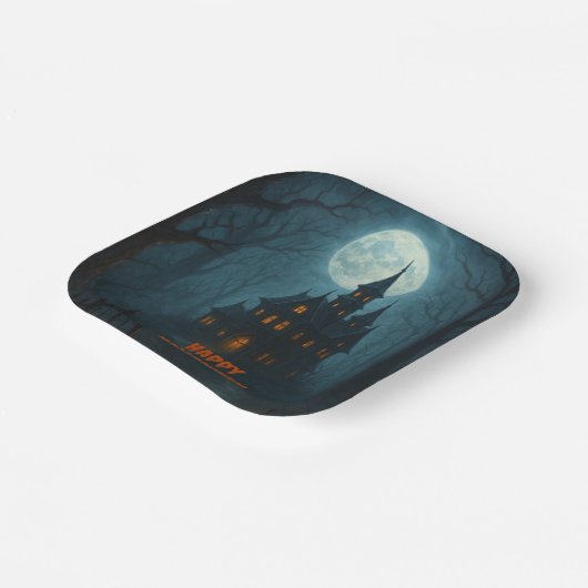 Gothic Fantasy | Spuk Schloss & Misty Monte Lago M Pappteller (Gewinkelt)