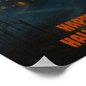 Gothic Fantasy | Spuk Schloss & Misty Monte Lago M Poster (Ecke)