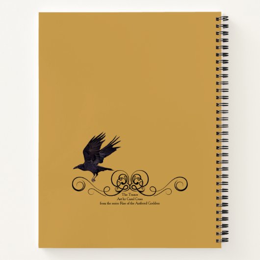 Gothic Fantasy, Surreal Dark Queen, Notebook Notizblock (Rückseite)