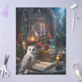Gothic Fantasy Tarot Leserzimmer & Weiße Eule Seidenpapier (Basteln)