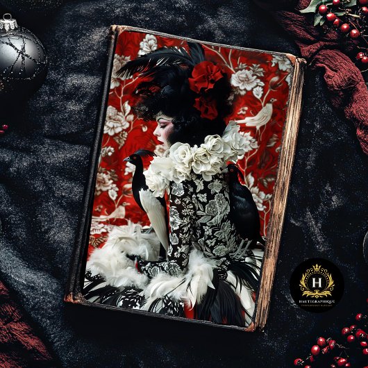 Gothic Fashion Decoupage Seidenpapier