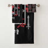 Gothic Fashion Style Badhandtuch Set (Insitu)