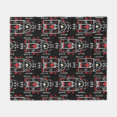 Gothic Fashion Style Fleecedecke (Vorderseite (Horizontal))