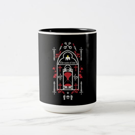 Gothic Fashion Style Zweifarbige Tasse (Mittel)
