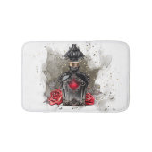 Gothic Fashion Viktorianisch Parfümflasche mit Ros Badematte (Vorderseite)