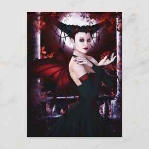Gothic Fee Magnificence Postcard Postkarte