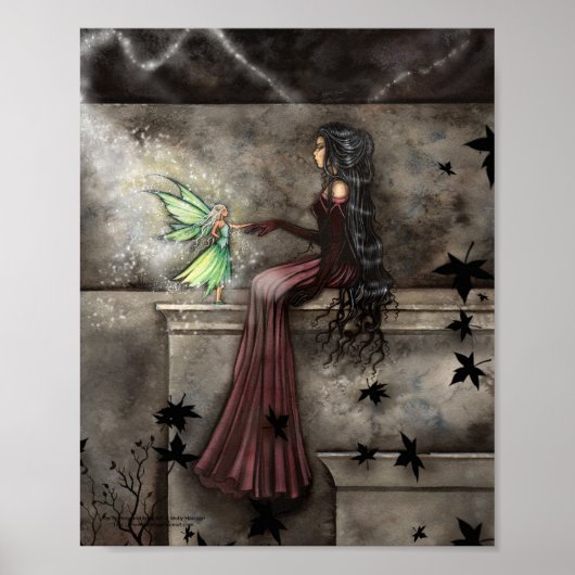 Gothic-Fee-Poster Fantasy-Kunstprint Poster (Vorne)