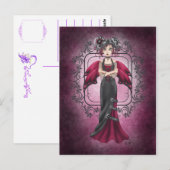 Gothic-Fee Postkarte (Vorne/Hinten)