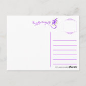 Gothic-Fee Postkarte (Rückseite)