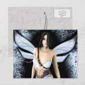 Gothic Fee Solitude Artwork Postkarte (Vorne/Hinten)