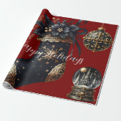 Gothic Feiertage Geschenkpapier (Ungerollt)