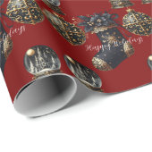 Gothic Feiertage Geschenkpapier (Rolleneckpunkt)