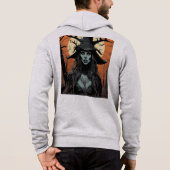 Gothic female demon hoodie (Rückseite)