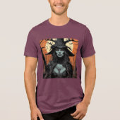 Gothic female demon Tri-Blend shirt (Vorderseite)