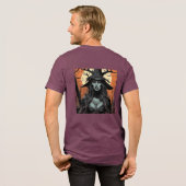 Gothic female demon Tri-Blend shirt (Rückseite voll)