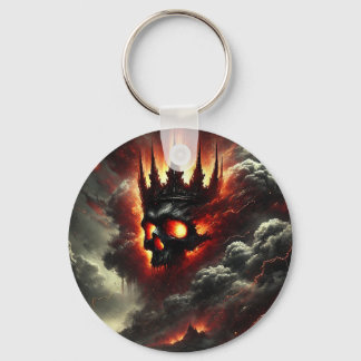 Gothic Fiery Skull Schlüsselanhänger