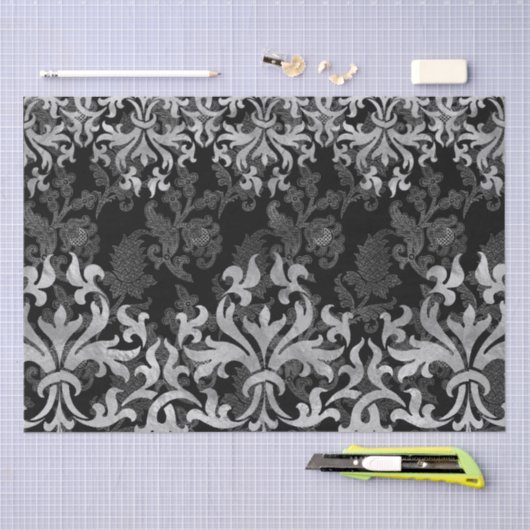 Gothic Filigree Muster Seidenpapier (Handwerk)