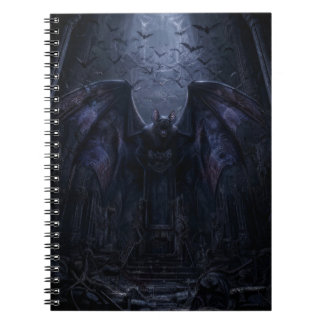 Gothic Fledermaus Dark Night Kunst Druck Notizblock