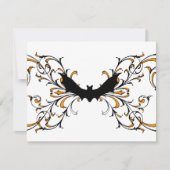 Gothic-Fledermaus Einladung (Vorderseite)