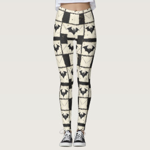 Gothic-Fledermaus-Grunge-Halloween-Muster Leggings