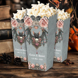 Gothic Fledermaus-Hochzeit Mahlzeit-Popcorn-Box Geschenkschachtel