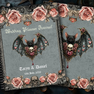 Gothic Fledermaus Hochzeitsplaner Journal Notizblock