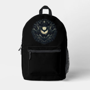 Gothic Fledermäuse Bedruckter Rucksack