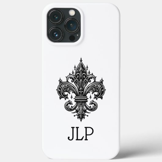 Gothic Fleur-de-lis iPhone Case (Rückseite)