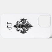 Gothic Fleur-de-lis iPhone Case (Rückseite (Horizontal))