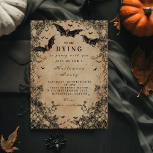 Gothic Flight Dark Halloween Einladung