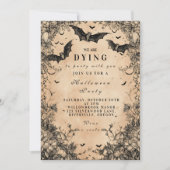 Gothic Flight Dark Halloween Einladung (Vorderseite)