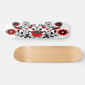 Gothic Floral Artwork Skateboard (Horizontal)