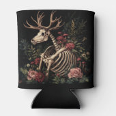 Gothic Floral Deer Skeleton Dosenkühler (Rückseite)