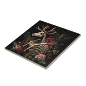 Gothic Floral Deer Skeleton Fliese (Seite)