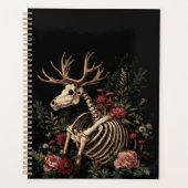 Gothic Floral Deer Skeleton Planer (Vorderseite)