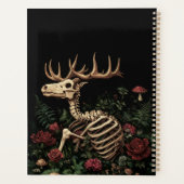 Gothic Floral Deer Skeleton Planer (Rückseite)